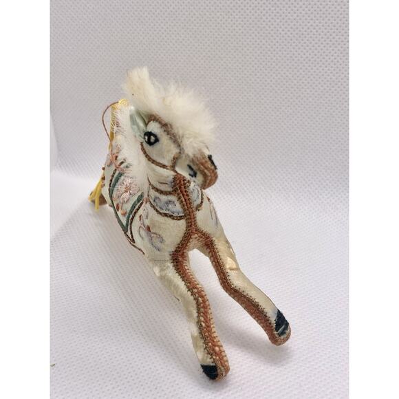 Vintage Christmas Ornament Lot: 4 Retro Mid Century Velvet, Japan, Blow Mold - Picture 8 of 12